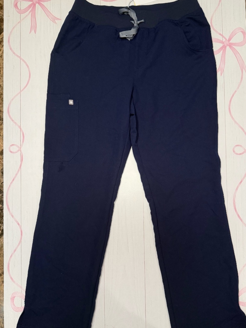 NWT FIGS Navy Kade Scrub Pants Size Medium